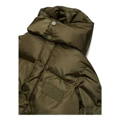 Groene kinderjas met logotoepassing