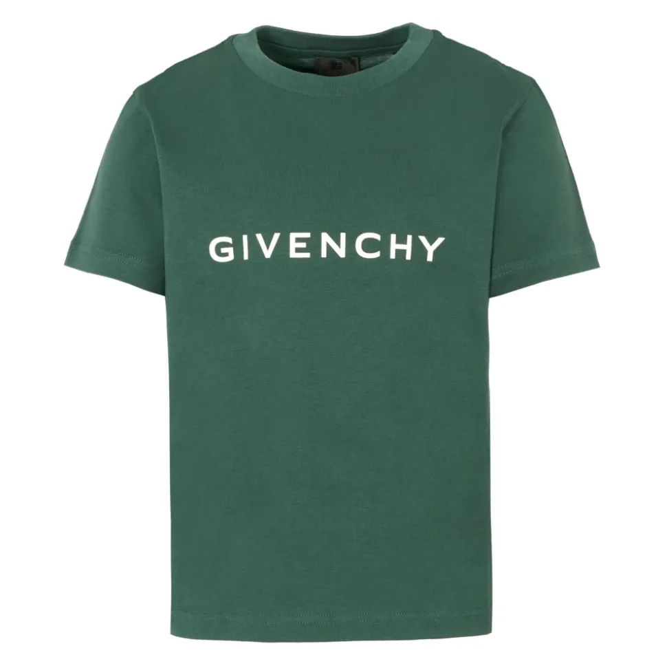 Groene Korte Mouwen T-Shirt 4G Motief