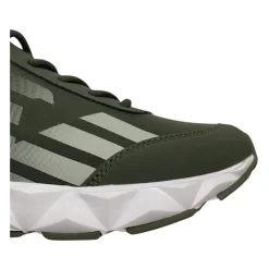 Groene platte schoenen kinderen nylon logo