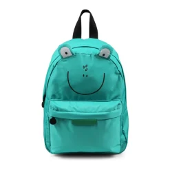 Groene polyester rugzak met kikkerpatch