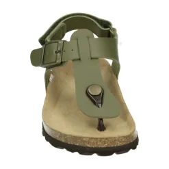 Groene sandaal met rubberen zool