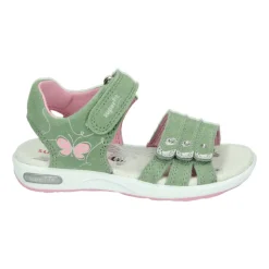 Groene sandalen met rubberen zool