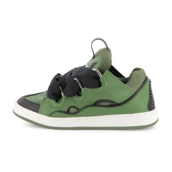 Groene Sneakers met leren binnenzool