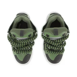Groene Sneakers met leren binnenzool