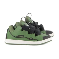 Groene Sneakers met Vetersluiting
