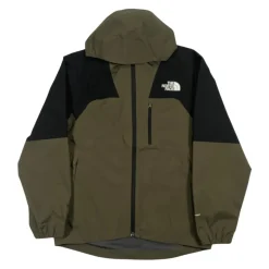 Groene winddichte capuchonjas kinderen