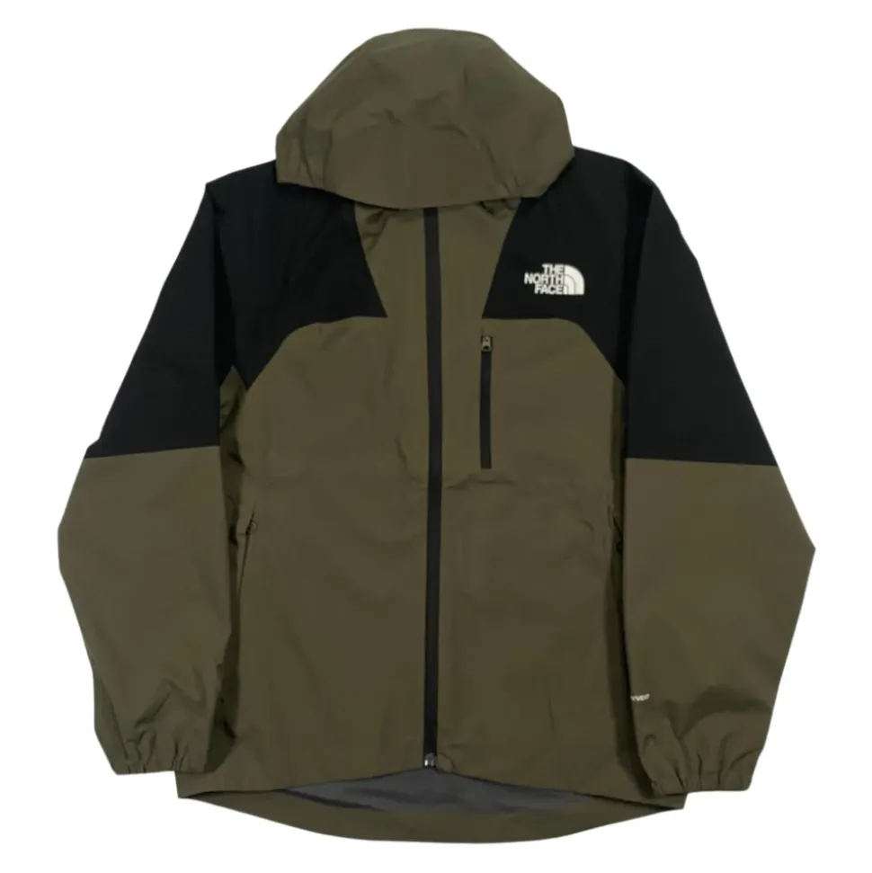 Groene winddichte capuchonjas kinderen