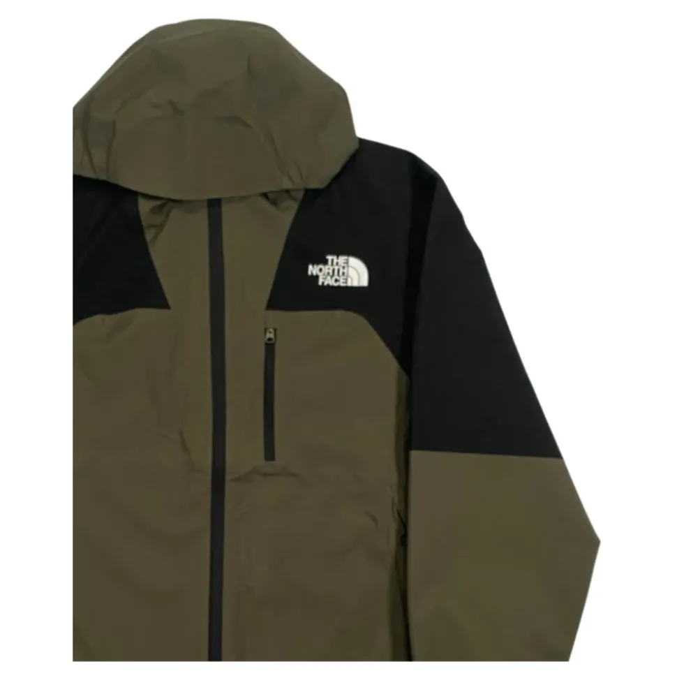 Groene winddichte capuchonjas kinderen