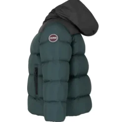 Groene winterjas met ritssluiting