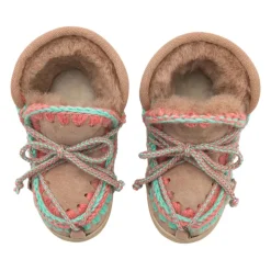 Handgemaakte Beige Kinder Eskimo Schoenen