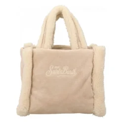 Handtas met shearling-effect