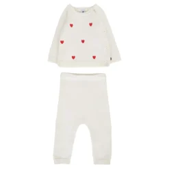 Hartversierd Ivoor Wollen Pak