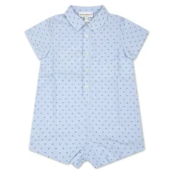 Hemelsblauwe Katoenen Romper