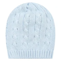 Hemelsblauwe Pasgeboren Katoenen Muts