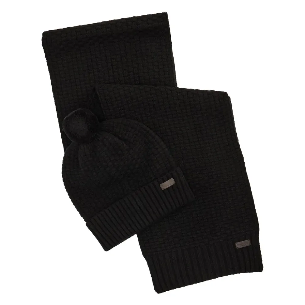 Honeycomb Gebreide Beanie & Sjaal Set