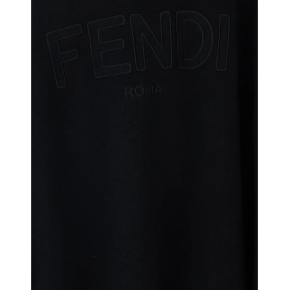 Hooded Cape with Logo Lettering