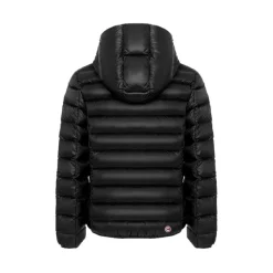 Hooded gewatteerd jack met rits