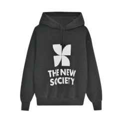 Hoodie in galactisch grijs mêlee met TNS-logo