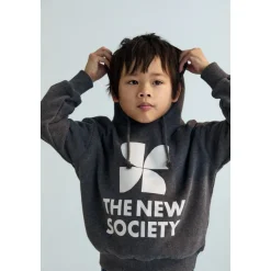 Hoodie in galactisch grijs mêlee met TNS-logo