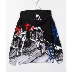 Hoodie met Grafische Print voor Jongens