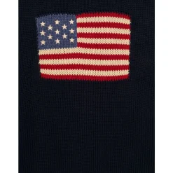Hunter Navy Flag Sweater