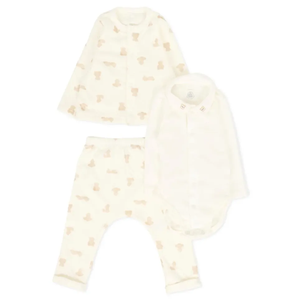 Ivoor Babyset met Teddyberen