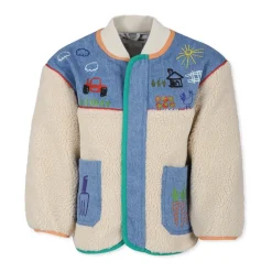 Ivoor Faux Fur Jas met Tractor