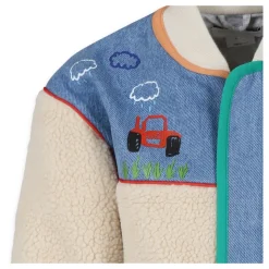 Ivoor Faux Fur Jas met Tractor
