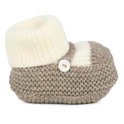 Ivoor Grijs Baby Sloffen met Enkelboeien