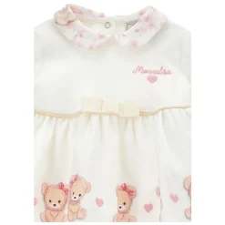 Ivoor Katoenen Geboorteset met Teddyberen