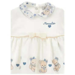 Ivoor Katoenen Geboorteset met Teddyberen