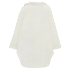 Ivoor Katoenen Rompertje met Geborduurde Harten