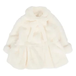 Ivoor Nep Bontjas met Strik