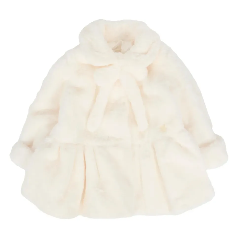 Ivoor Nep Bontjas met Strik