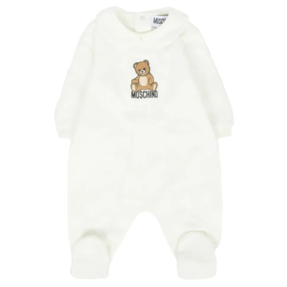Ivoor Rompers Set met Teddy Bear