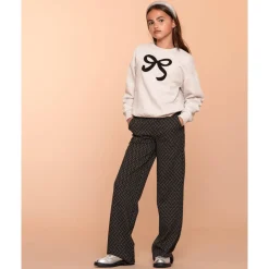 Jacquard Wijde Pijp Broek