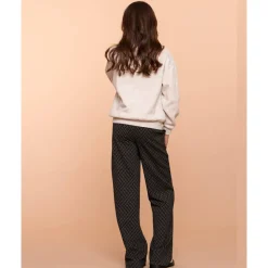 Jacquard Wijde Pijp Broek