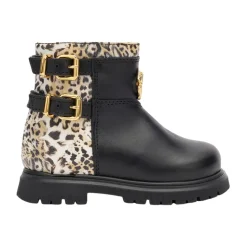 Jaguar Skin Buckle Boots