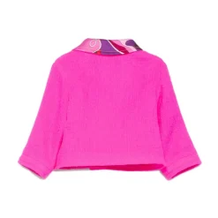 Jas met contrasterende kraag