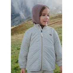 Jas met gestreept patroon