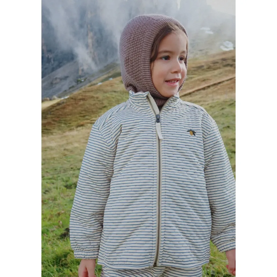 Jas met gestreept patroon