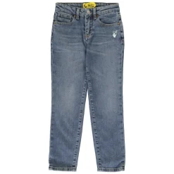 Jeans met contraststiksels