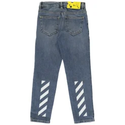 Jeans met contraststiksels