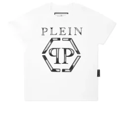 Jersey T-shirt Ronde Hals SS Strass Hexagon