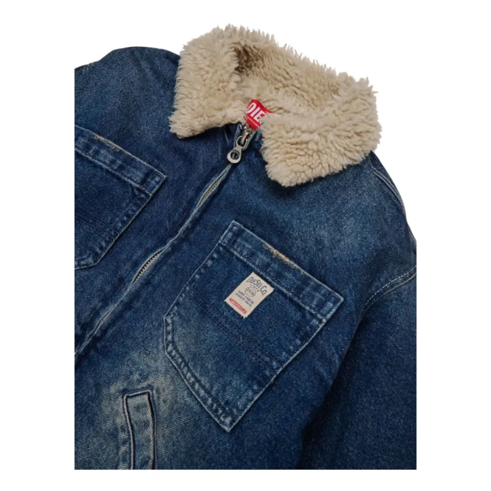 Jomox-Fur Denim Jacket