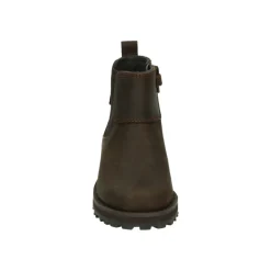 Jongens Bruine Leren Sneakers