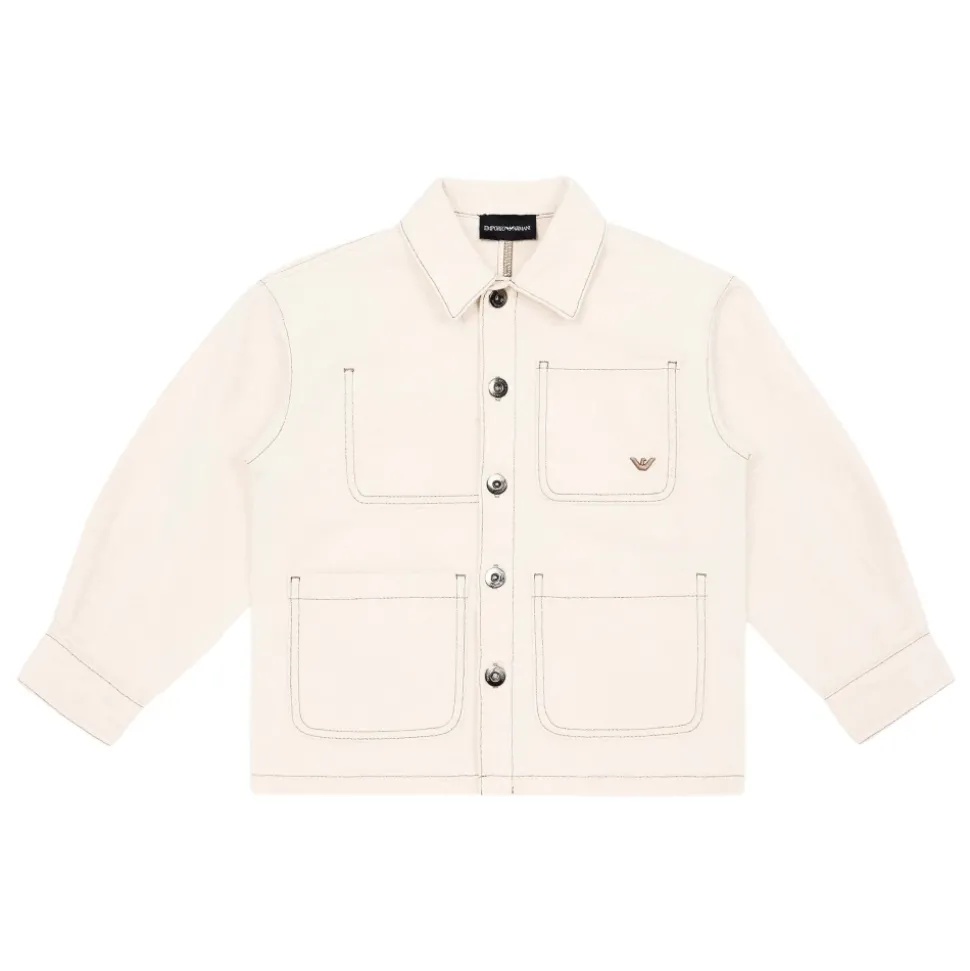 Jongens Katoenen Jack in Beige