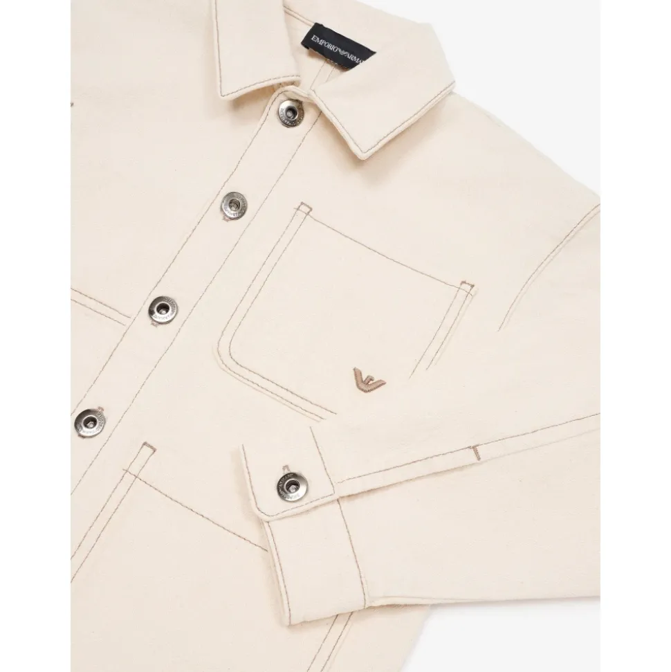Jongens Katoenen Jack in Beige