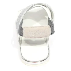 Junior Wit/Zilveren Sandalen Gekruiste Bandjes