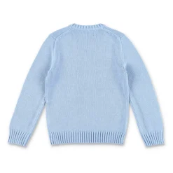 Katoenen Crewneck Jumper met Geborduurde Pony